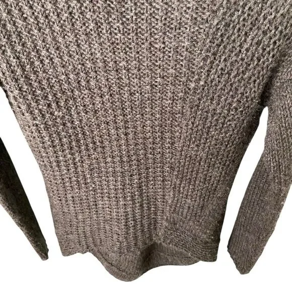 Helmut Lang Alpaca & Wool Knit Turtleneck Tunic Gray Top in Size P - Small - Picture 5 of 7